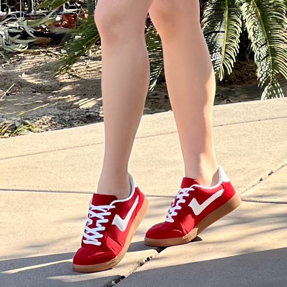 Vibrant Red Women's Sneakers